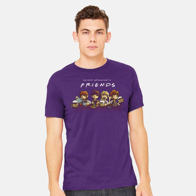 Second Breakfast Friends-mens heavyweight tee-fanfabio