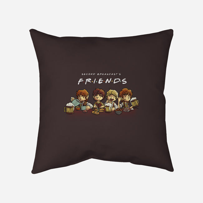 Second Breakfast Friends-none removable cover w insert throw pillow-fanfabio