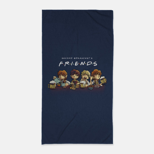 Second Breakfast Friends-none beach towel-fanfabio