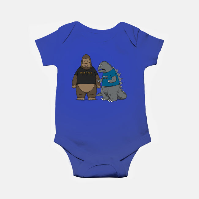 Stupid Kaiju-baby basic onesie-pigboom