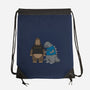 Stupid Kaiju-none drawstring bag-pigboom