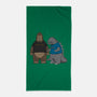 Stupid Kaiju-none beach towel-pigboom