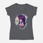 Ghost In the Shell-womens v-neck tee-heydale