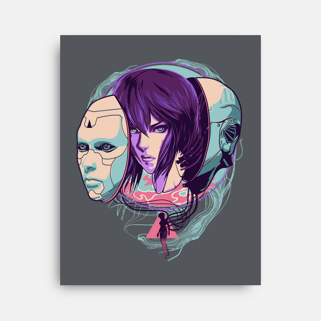Ghost In the Shell-none stretched canvas-heydale