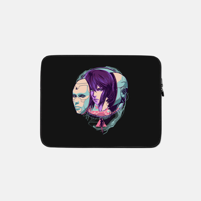 Ghost In the Shell-none zippered laptop sleeve-heydale