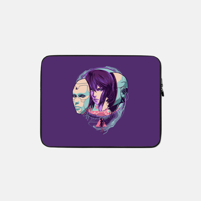 Ghost In the Shell-none zippered laptop sleeve-heydale