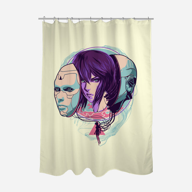 Ghost In the Shell-none polyester shower curtain-heydale