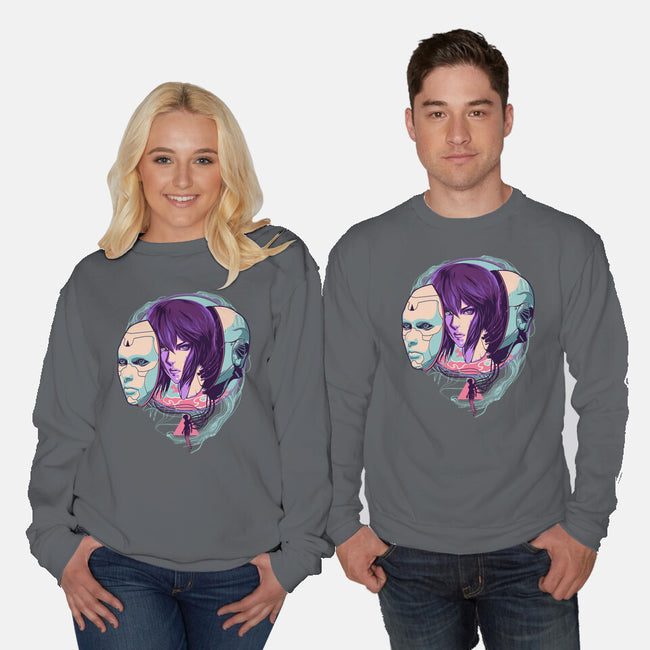 Ghost In the Shell-unisex crew neck sweatshirt-heydale