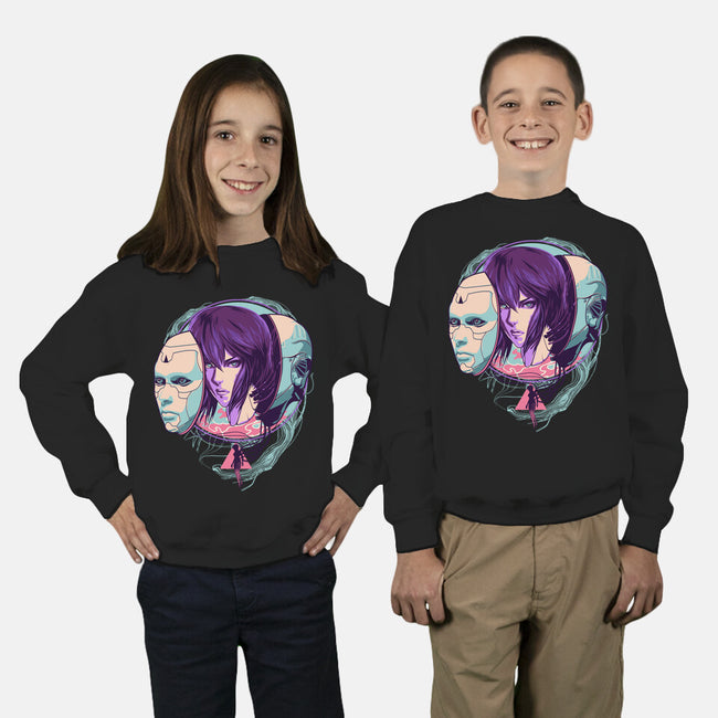 Ghost In the Shell-youth crew neck sweatshirt-heydale