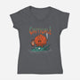 Critical Death Metal-womens v-neck tee-pigboom