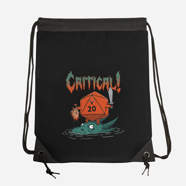 Critical Death Metal-none drawstring bag-pigboom