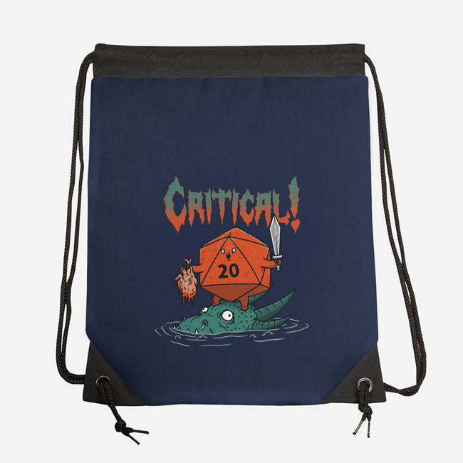 Critical Death Metal-none drawstring bag-pigboom