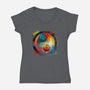 Yin Yang Dice-womens v-neck tee-Vallina84