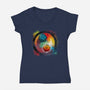 Yin Yang Dice-womens v-neck tee-Vallina84