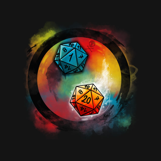 Yin Yang Dice-none removable cover w insert throw pillow-Vallina84