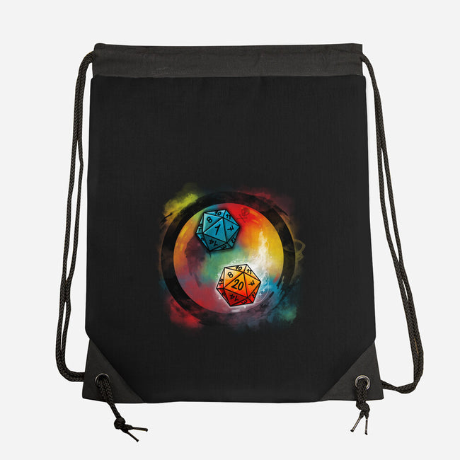 Yin Yang Dice-none drawstring bag-Vallina84