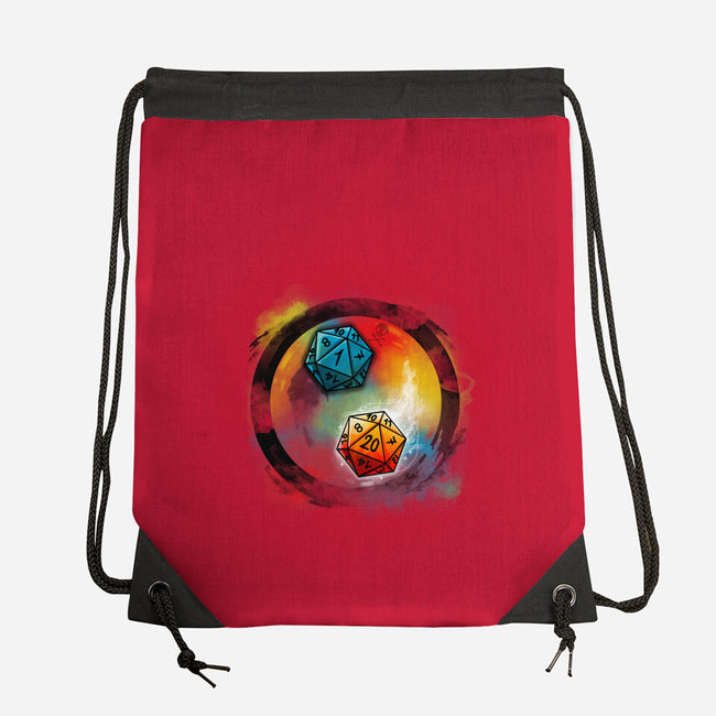 Yin Yang Dice-none drawstring bag-Vallina84
