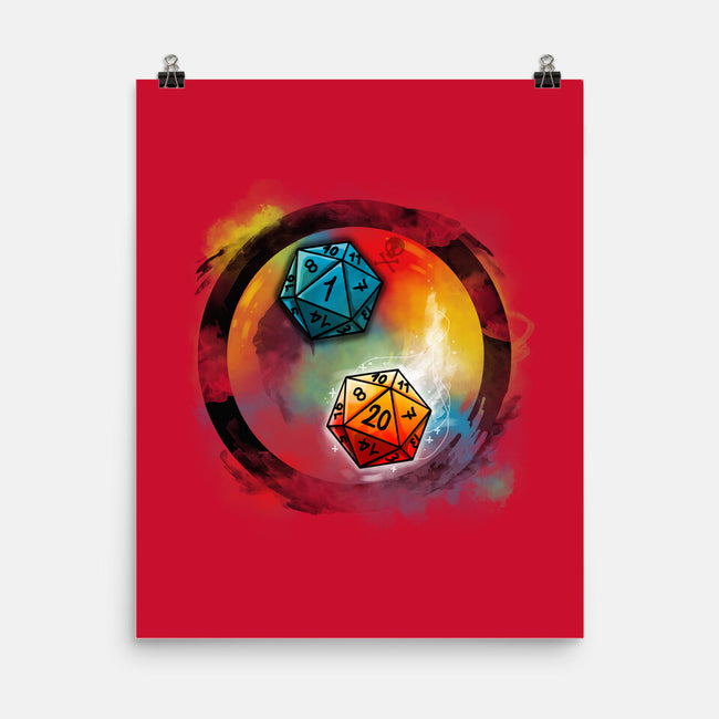 Yin Yang Dice-none matte poster-Vallina84