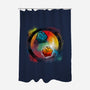 Yin Yang Dice-none polyester shower curtain-Vallina84
