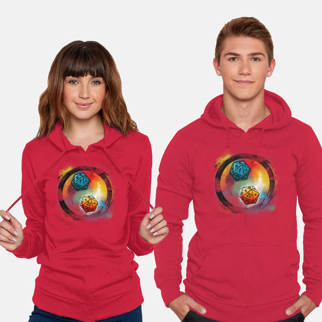 Yin Yang Dice-unisex pullover sweatshirt-Vallina84