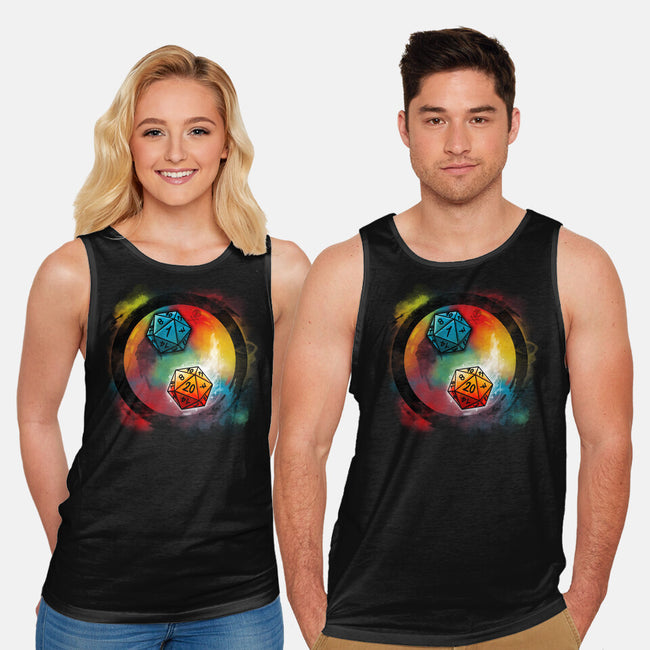 Yin Yang Dice-unisex basic tank-Vallina84