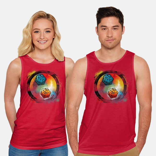 Yin Yang Dice-unisex basic tank-Vallina84