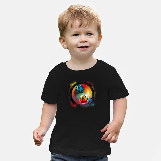 Yin Yang Dice-baby basic tee-Vallina84