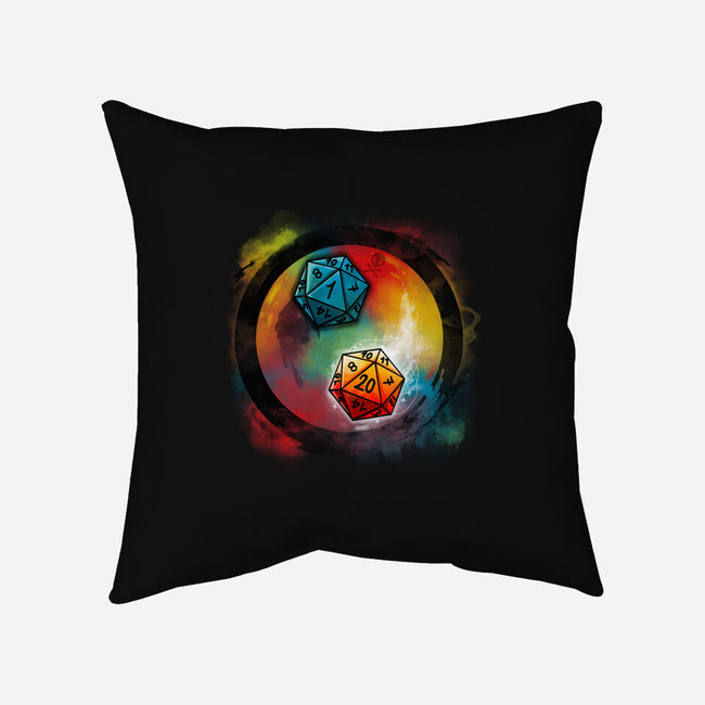 Yin Yang Dice-none non-removable cover w insert throw pillow-Vallina84