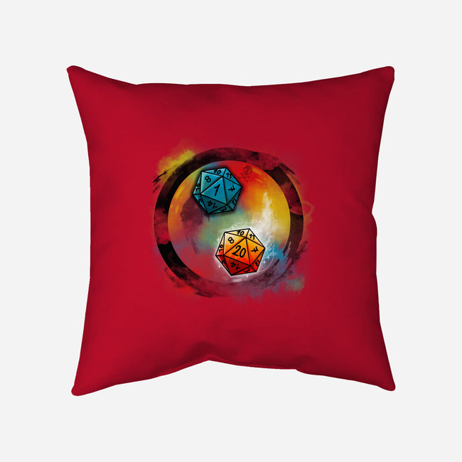 Yin Yang Dice-none removable cover w insert throw pillow-Vallina84