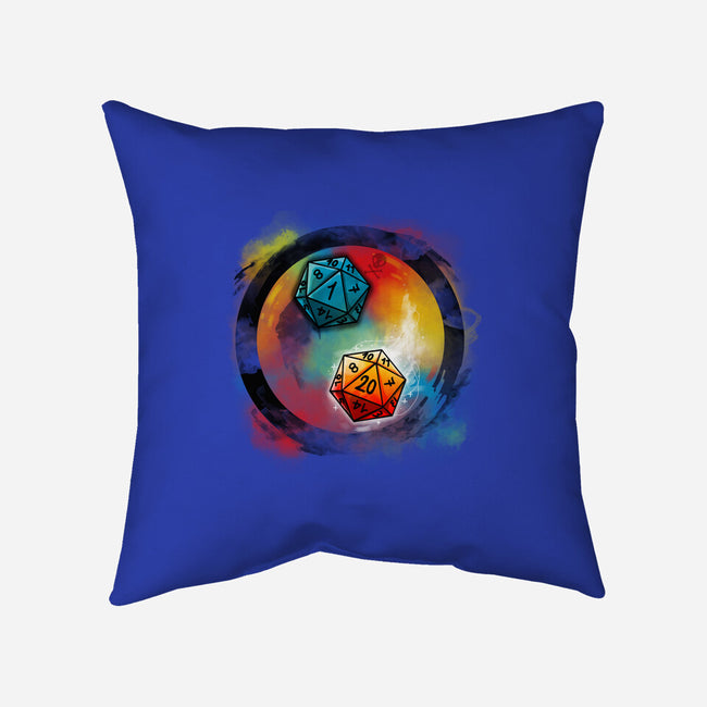 Yin Yang Dice-none removable cover w insert throw pillow-Vallina84
