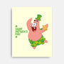 Saint Patrick Star's Day-none stretched canvas-nathanielf