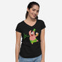 Saint Patrick Star's Day-womens v-neck tee-nathanielf
