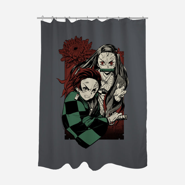 Slayers-none polyester shower curtain-Hafaell