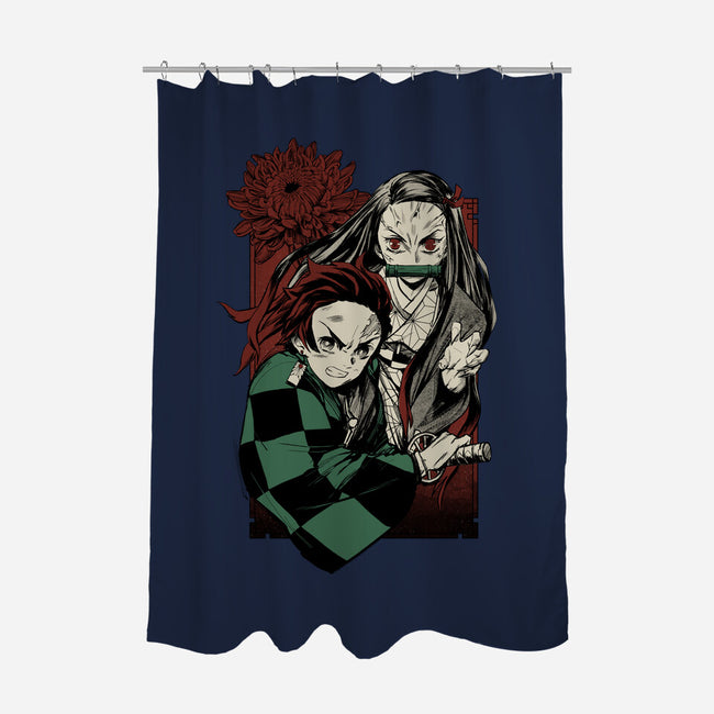 Slayers-none polyester shower curtain-Hafaell