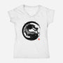 Mortal Ink-womens v-neck tee-retrodivision