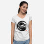 Mortal Ink-womens v-neck tee-retrodivision