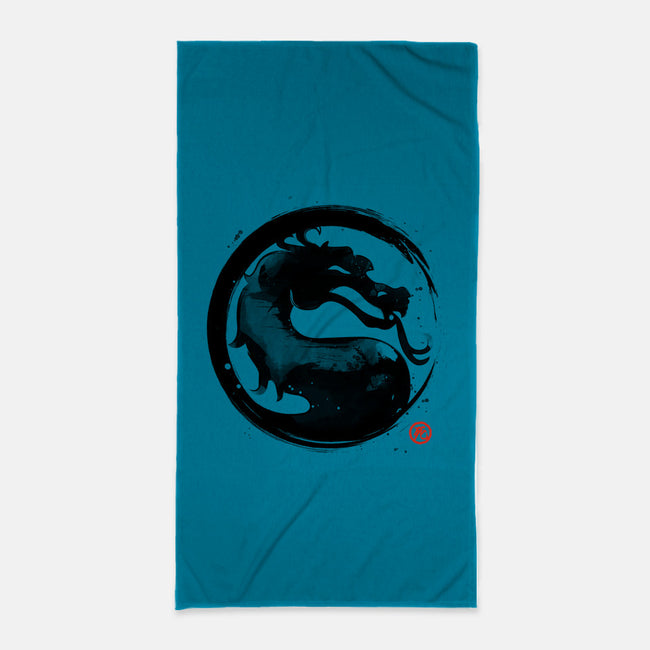 Mortal Ink-none beach towel-retrodivision