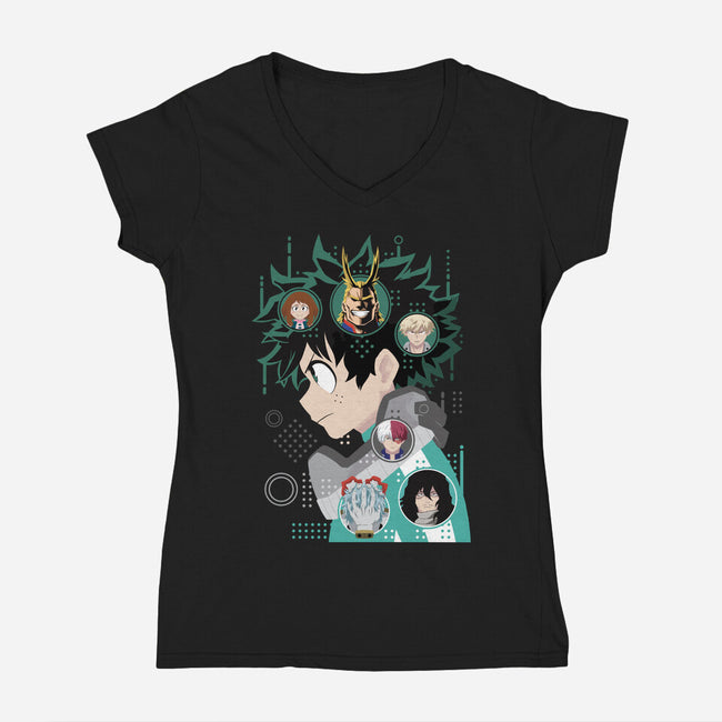 Hero-womens v-neck tee-danielmorris1993
