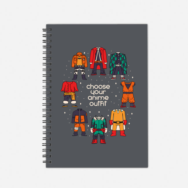 Choose Your Anime Outfit-none dot grid notebook-Domii