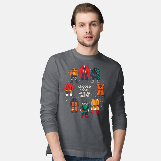 Choose Your Anime Outfit-mens long sleeved tee-Domii