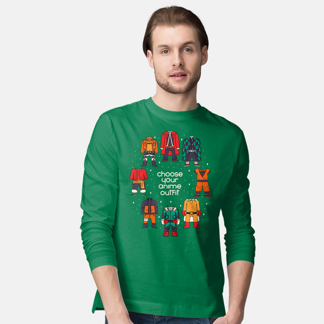 Choose Your Anime Outfit-mens long sleeved tee-Domii
