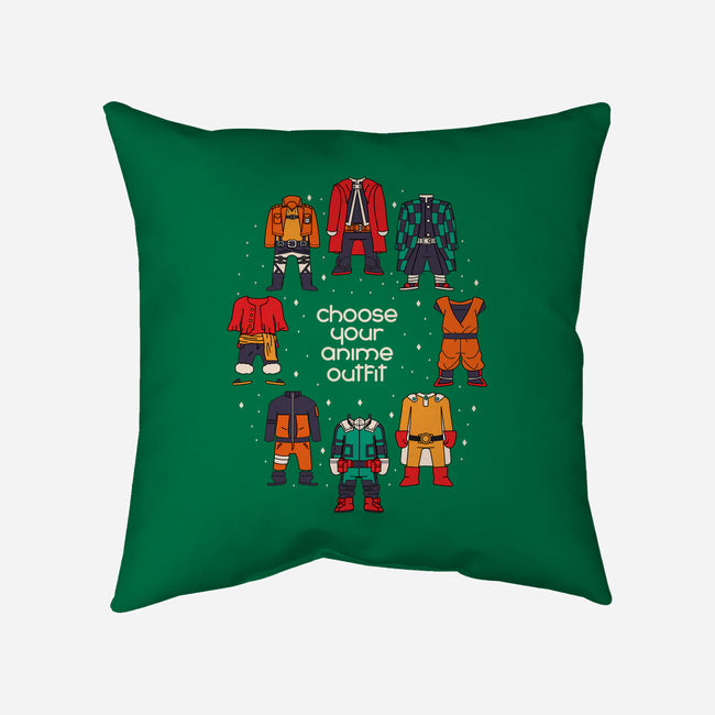 Choose Your Anime Outfit-none non-removable cover w insert throw pillow-Domii
