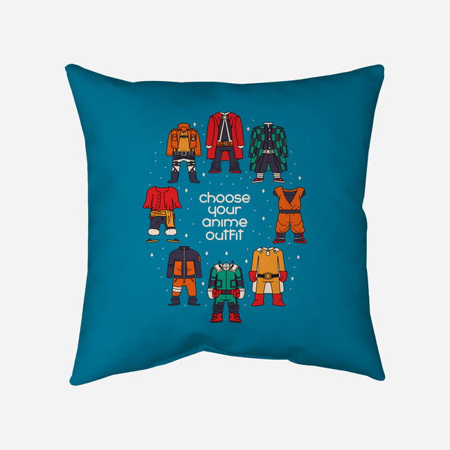 Choose Your Anime Outfit-none non-removable cover w insert throw pillow-Domii