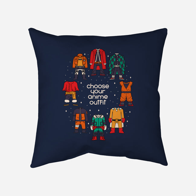 Choose Your Anime Outfit-none removable cover throw pillow-Domii