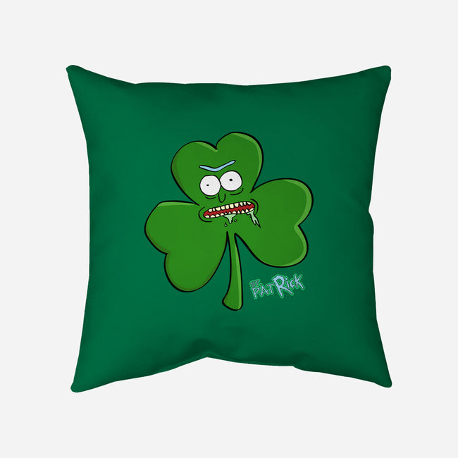 Saint Pat Rick-none removable cover w insert throw pillow-nathanielf