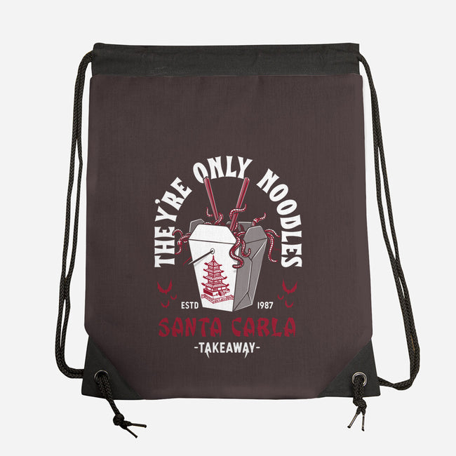 They're Only Noodles-none drawstring bag-Nemons