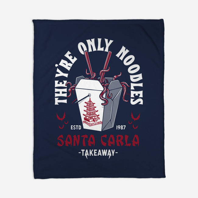 They're Only Noodles-none fleece blanket-Nemons