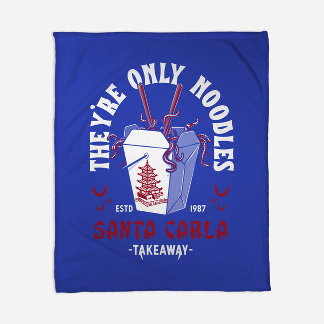 They're Only Noodles-none fleece blanket-Nemons
