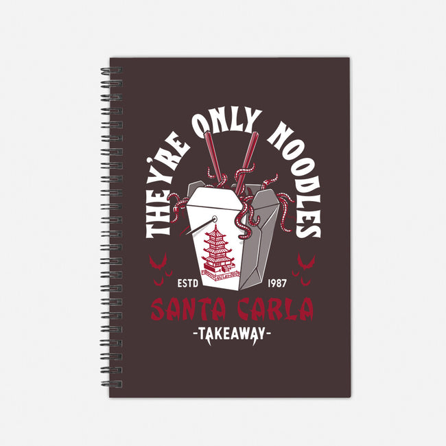 They're Only Noodles-none dot grid notebook-Nemons