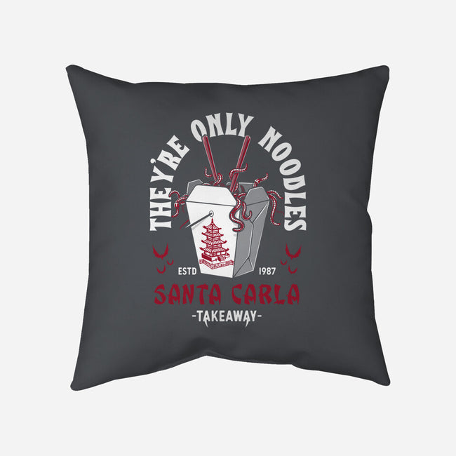 They're Only Noodles-none removable cover w insert throw pillow-Nemons